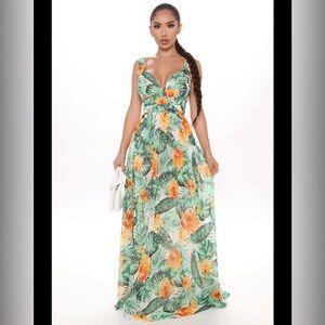 NWT floral maxi dress